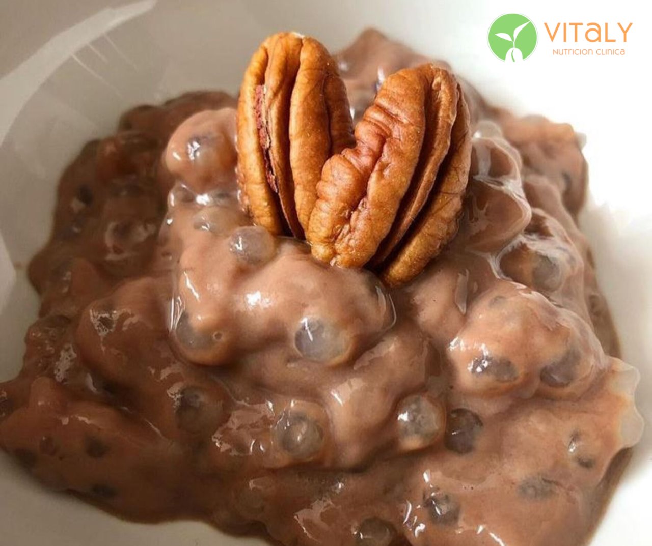 Tapioca con leche y chocolate